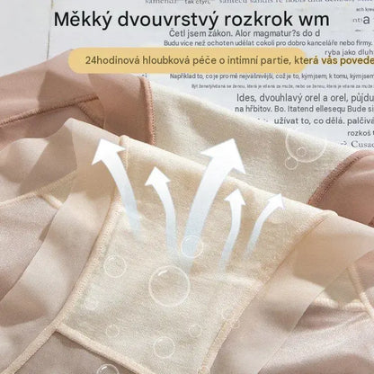 🩲🔥Zahajovací akce 【6 kusů】Dámské kalhotky z ledového hedvábí s vysokým pasem