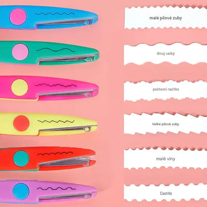 🥰【6-dílná sada】✂️🌈Dětské bezpečnostní nůžky (na kutilské projekty)