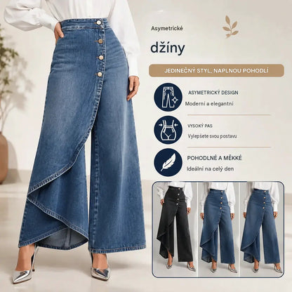 ❤️‍🔥✨【S–3XL】Dámské džíny s vysokým pasem a volným střihem, ležérní a elegantní design