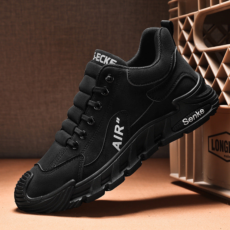 Zapatos casuales impermeables y transpirables para hombre, suela suave, cómodos de llevar.