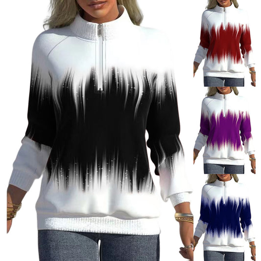 🔥【S-5XL】Sportovní mikina s vysokým rolákem a zipem-3914111