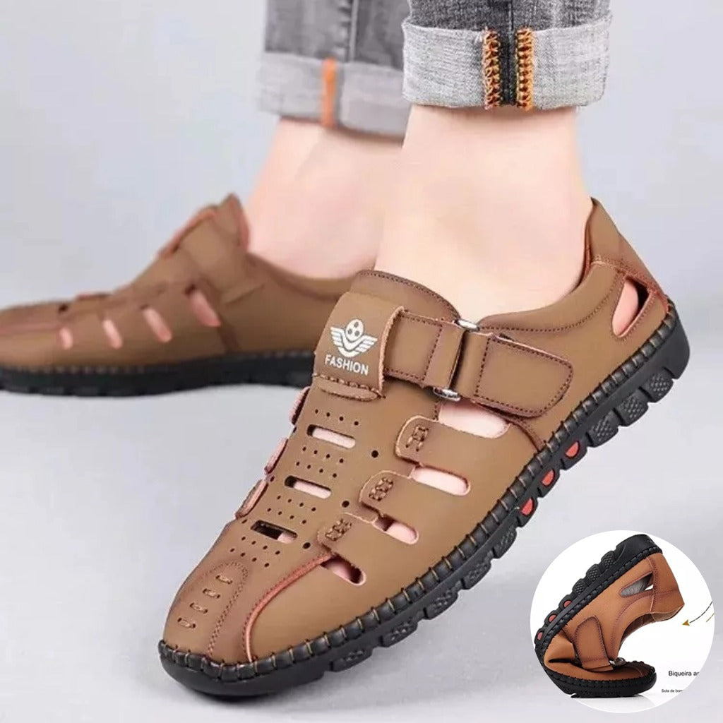 🔥🔥【38-44】2025 verano nuevos zapatos casuales huecos transpirables para hombres suela suave🔥