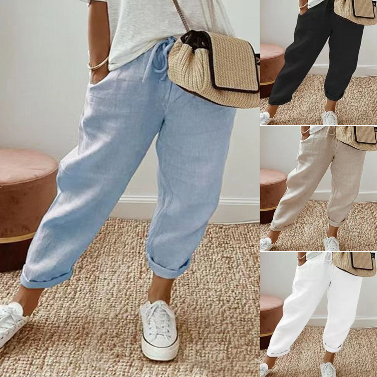 😍💕Poslední den akce -50% SLEVA💕Ležérní bavlněné a lenové oblečení pro ženy