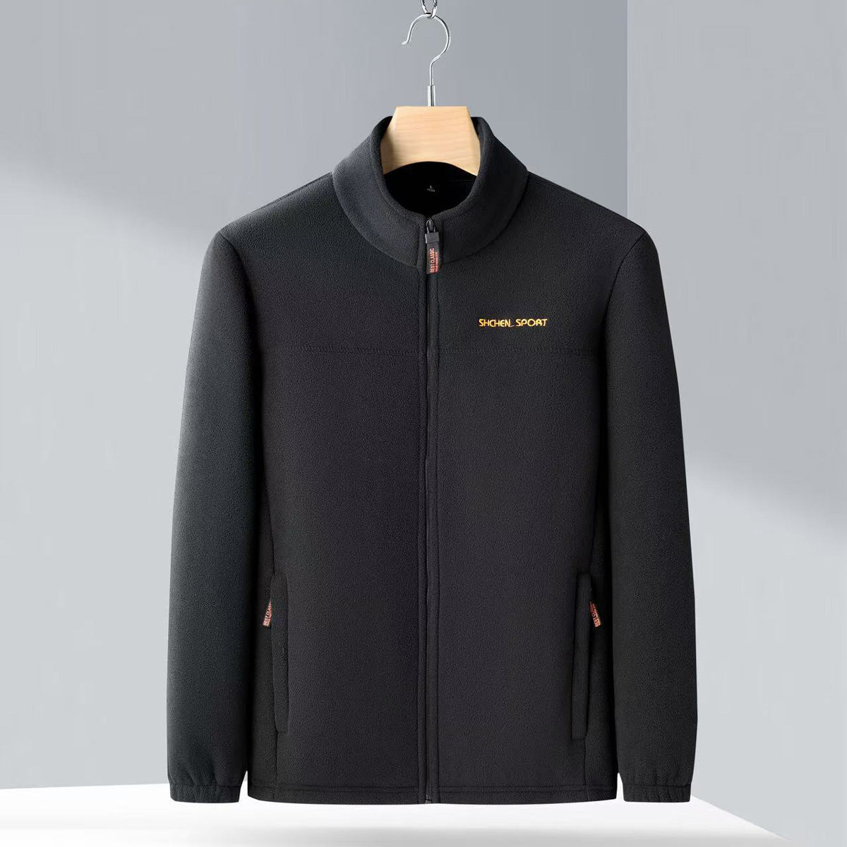 🧥🍂Pánská podzimní a zimní polar fleecová bunda, fleecová bunda s vysokým límcem pro mladé muže a muže středního věku