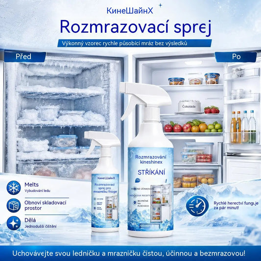 🔥【2 lahve za 560 Kč】❄️ Nový rozmrazovací sprej 2026 🧡 Rychle odstraňte led z mrazáku