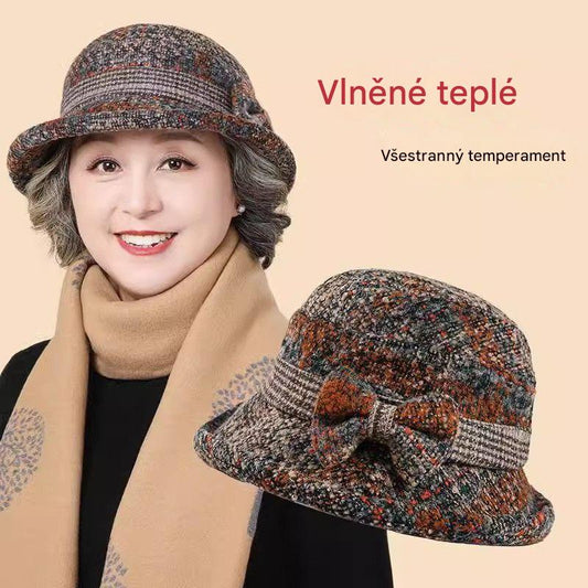 🧶Teplý společník v zimě: teplá pletená vlněná čepice 🧶