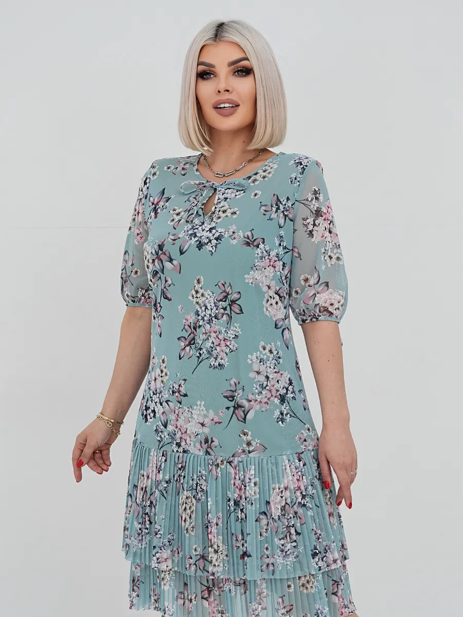 👗❤️【S-5XL】Elegantní a módní krajkové šaty s plisovaným vzorem