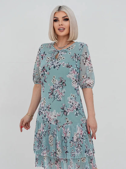 👗❤️【S-5XL】Elegantní a módní krajkové šaty s plisovaným vzorem