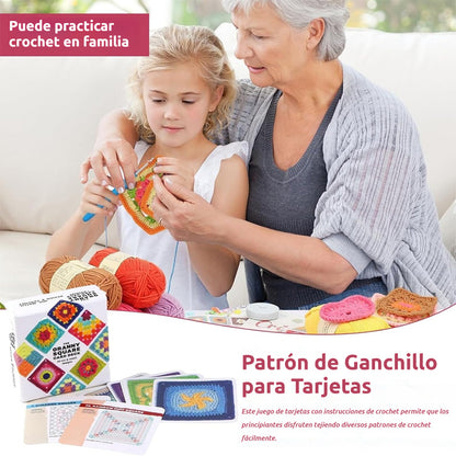 🔥🧩🧷【50 diseños únicos】Juego de tarjetas de crochet