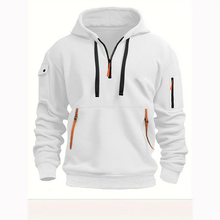 👕[Vremenski ograničena ponuda 47% popusta] Novo za jesen/zimu [S-5XL] Muška majica/kapuljača s patentnim zatvaračem i više džepova - Besplatna dostava