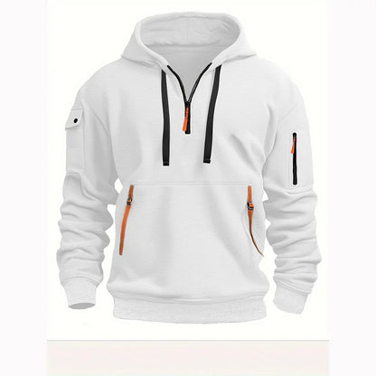 👕[Vremenski ograničena ponuda 47% popusta] Novo za jesen/zimu [S-5XL] Muška majica/kapuljača s patentnim zatvaračem i više džepova - Besplatna dostava