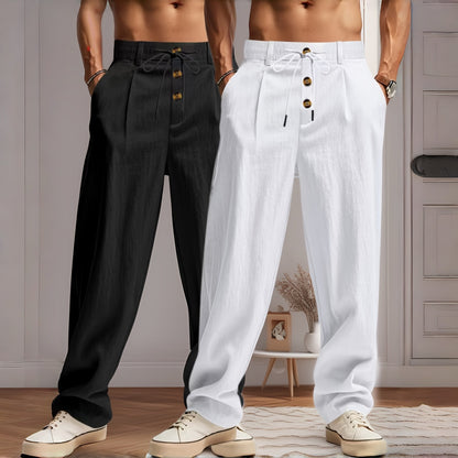👖👖¡Oferta por tiempo limitado! Pantalones caseros de hombre de alta calidad. Corte entallado y recto, transpirables y cómodos.