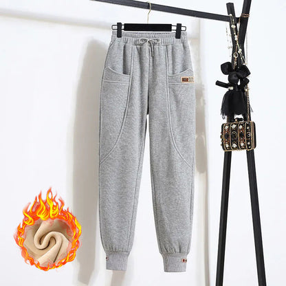 🔥✅【50-100 kg】 Tiszta pamut csíkos nadrág rugalmas derékkel, nem elmosódó és csiszoláshozálló-4182661