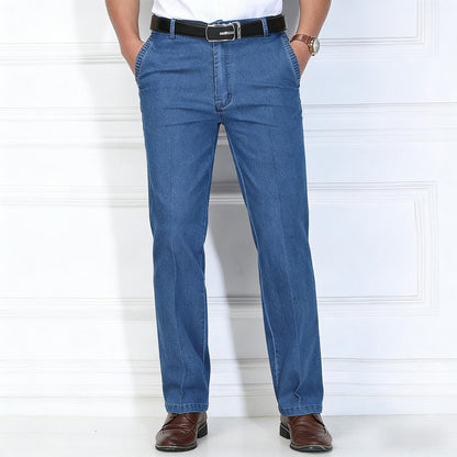 👖【50% DE DESCUENTO】👖 Nuevos jeans de cintura alta para hombre, tallas grandes, colección 2026