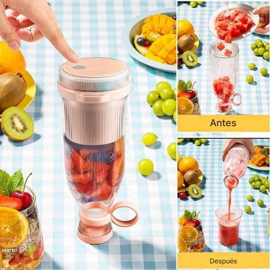 ✨🍎50%OFF--Exprimidor portátil: llévalo contigo a cualquier lugar y disfruta de jugos de frutas y verduras frescos y saludables en cualquier momento.