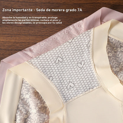 🔥【5 piezas】Bragas de encaje sin costuras de alta elasticidad para mujer con funciones de control de abdomen, levantamiento de glúteos y modelado.