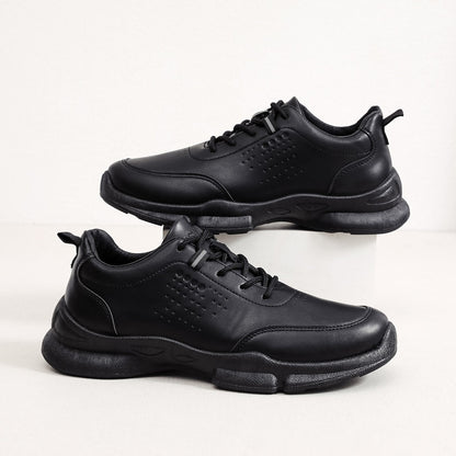 【39-44】Nové pohodlné prodyšné kožené boty s měkkou podrážkou pro volný čas, běžecké boty