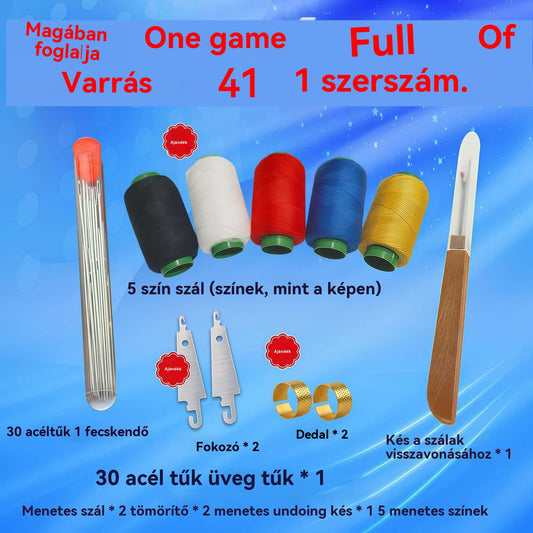 🧵🧰 41 az 1-ben teljes varrókészlet – praktikus, strapabíró és könnyen használható otthon ✂️ - 4198441
