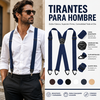 📢📢¡50% DE DESCUENTO! 🧷Corsés de hombre con espalda cruzada y clips🧷
