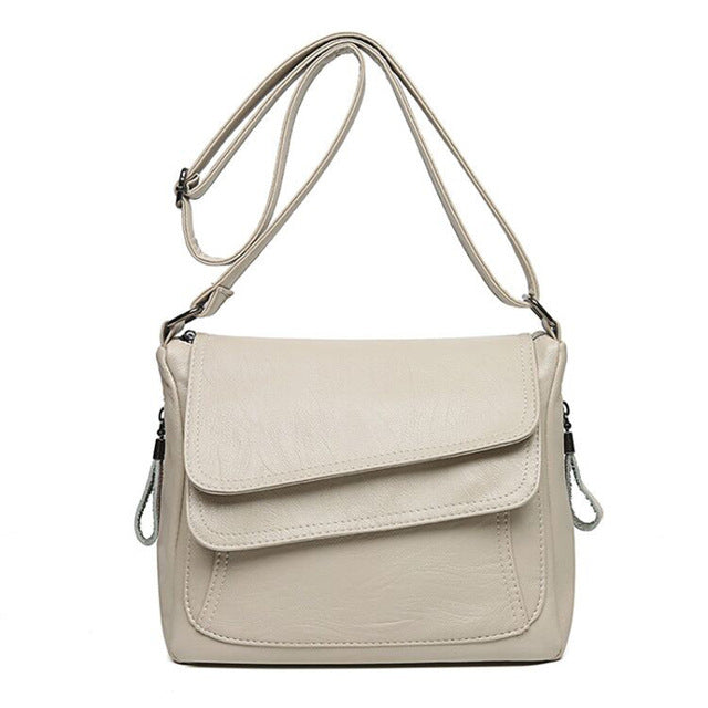 ✨👜 Este elegante bolso de hombro está hecho de cuero suave de alta calidad, ideal para salidas diarias y cómodas.
