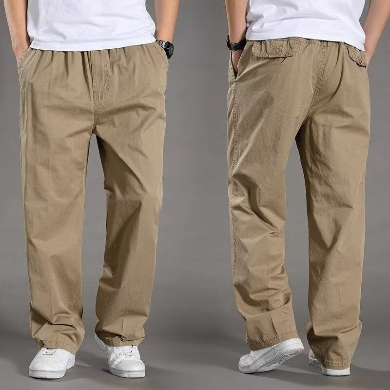 😎👖【Ειδική προσφορά🔥】Ανδρικά καθημερινά παντελόνια καργκό σε μεγάλα μεγέθη – φαρδιά και άνετα