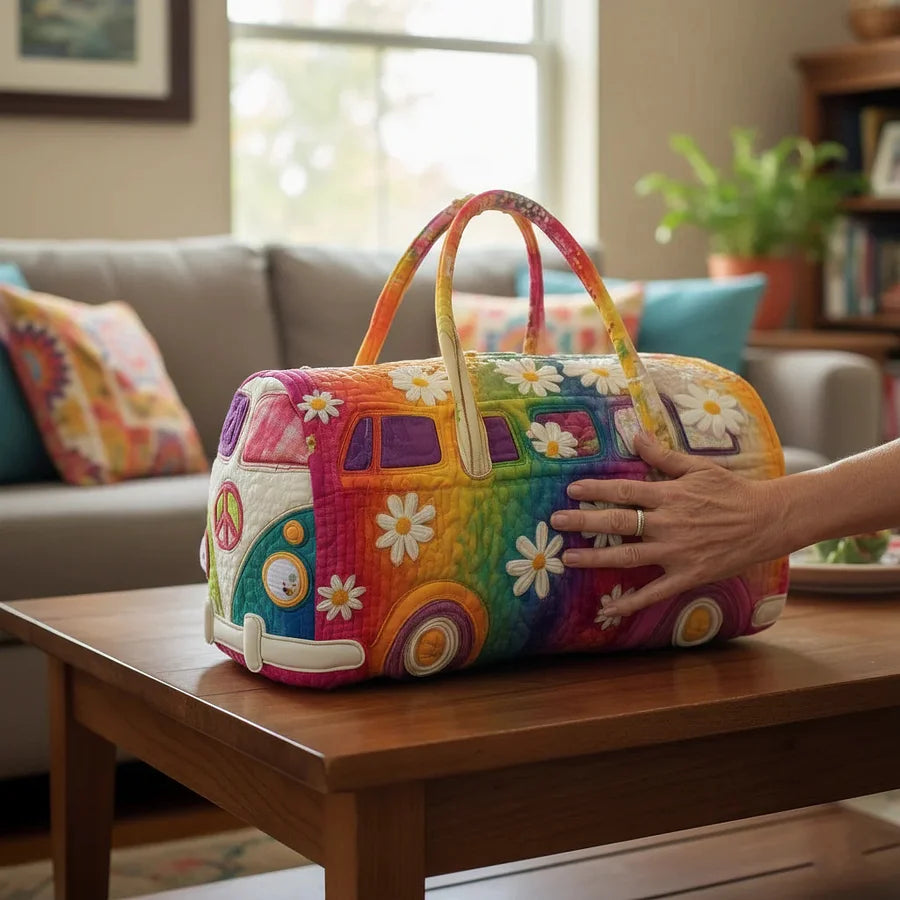 🌷👜Bolsa de viaje acolchada Hippie Van
