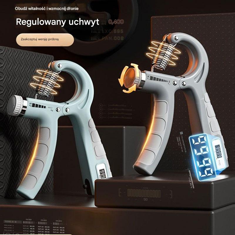 💪🔥 Trener siły nadgarstka z licznikiem i regulowanym oporem - 4221573