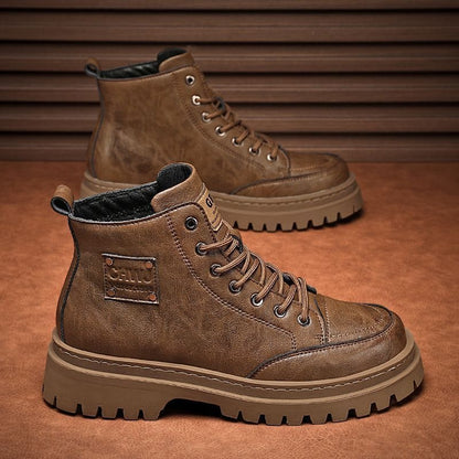 💪Jesień i zima, retro, wysokie buty męskie, styl brytyjski retro