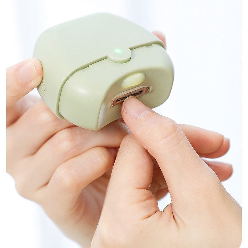 🔥 Lima de uñas eléctrica multifuncional, cortauñas eléctrico con protección antipellizcos