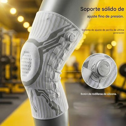 🦵🦵【S-2XL】 Rodillera de compresión deportiva con silicona y estabilizadores de muelle para absorción de impactos