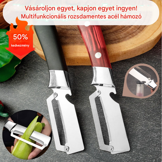 💥Vásárolj 1-et, kapsz 1-t ingyen! (2 darab)💥🔪Multifunkciós rozsdamentes acél hámozó🧅