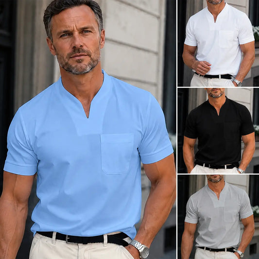 💪👔 [S-5XL] Polo deportivo de talla grande para hombre – Algodón elástico