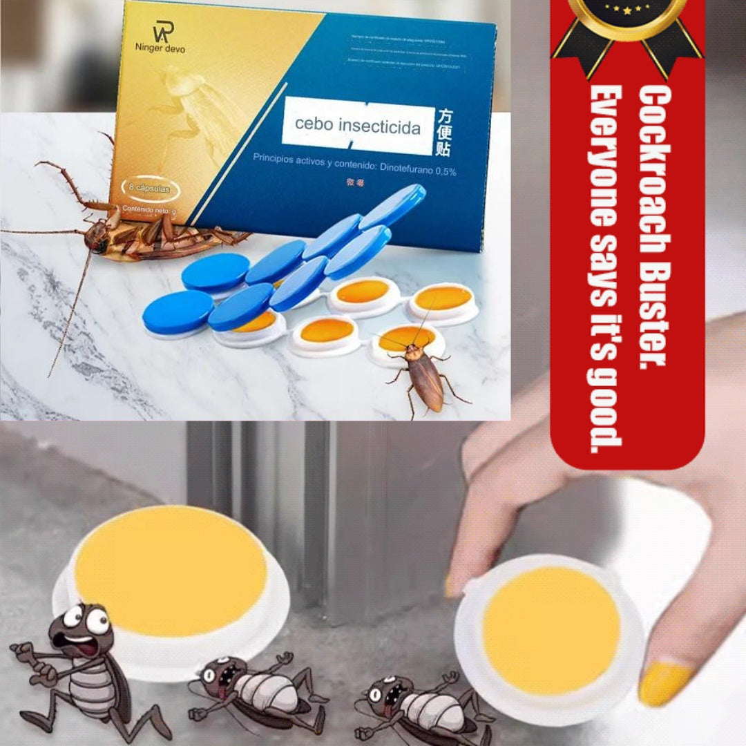 💥【50%OFF】【5 cajas con 40 cápsulas】 Parche de cebo de gel fuerte para matar cucarachas