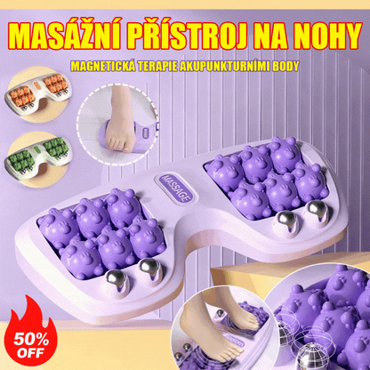 🔥Nový produkt💜Přenosný masážní přístroj na nohy s dvojitým válečkem💜-4133237