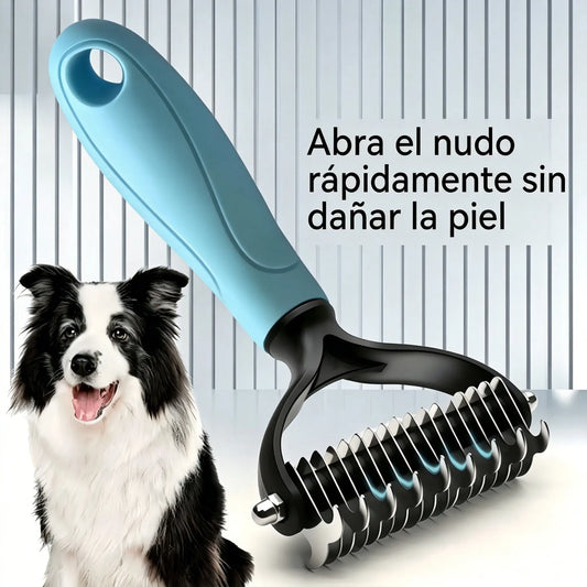 【compre uno y llévese otro gratis】🐾 Herramienta profesional para eliminar el pelo muerto de perros y gatos: suave, eficaz y un hogar libre de pelo ✨💖