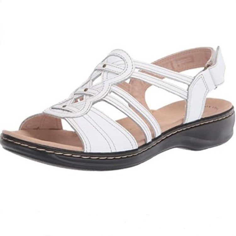 🔥👡【35-43】 Měkké a pohodlné dámské sandály z pravé kůže, ležérní plážové sandály
