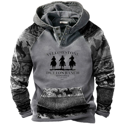 【🔥Τοπ πώληση】Ανδρικό 3D μακρυμάνικο φούτερ 2023 Φθινοπωρινό Χειμώνα Ανθεκτικό στο ζεστό κρύο