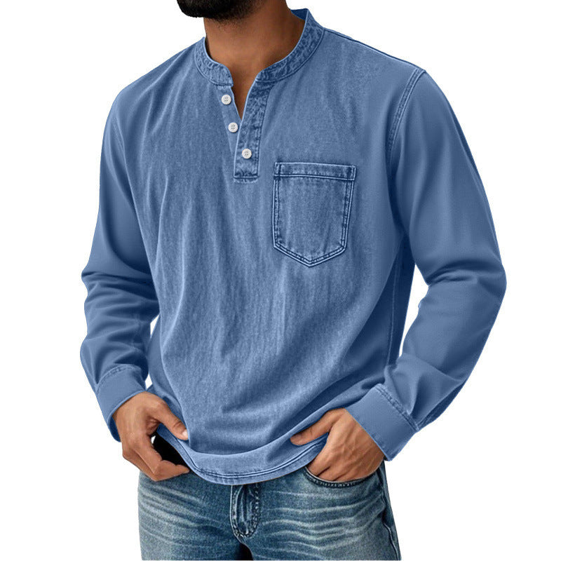 👔 【S–5XL】Pánské ležérní a módní tričko na jaro a podzim