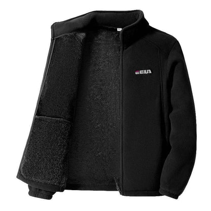 🔥【XL-5XL】🐏Dámská outdoorová bunda z tlustého fleecu na podzim a zimu, větruodolná a teplá, se stojáčkem
