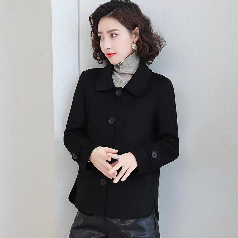 💕【S-2XL】 Nový zimní ležérní dámský vlněný kabát, módní a všestranný