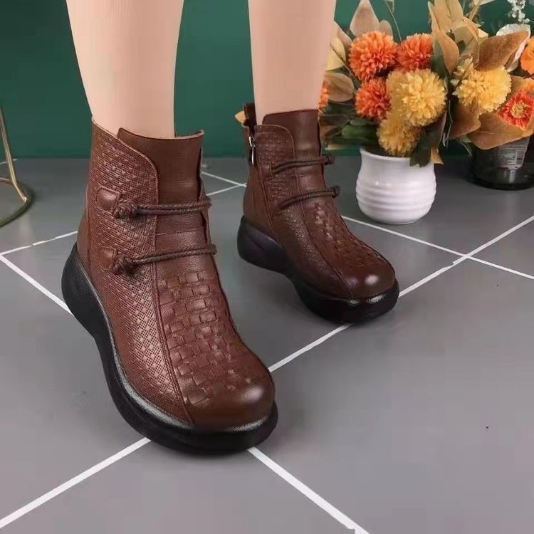 💥💥【Tallas 35-40】Botas de cuero para mujer: una opción cálida y elegante para el invierno de 2026