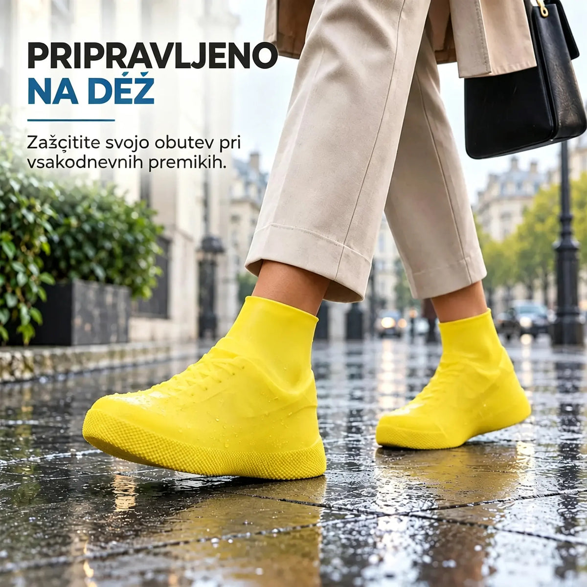 【2 para za 20 €】Zaščitite svoje superge pred premočenjem! Trpežne in vodoodporne prevleke za čevlje: nedrseče in kompaktne – preprosto jih pospravite v torbo 🌧️