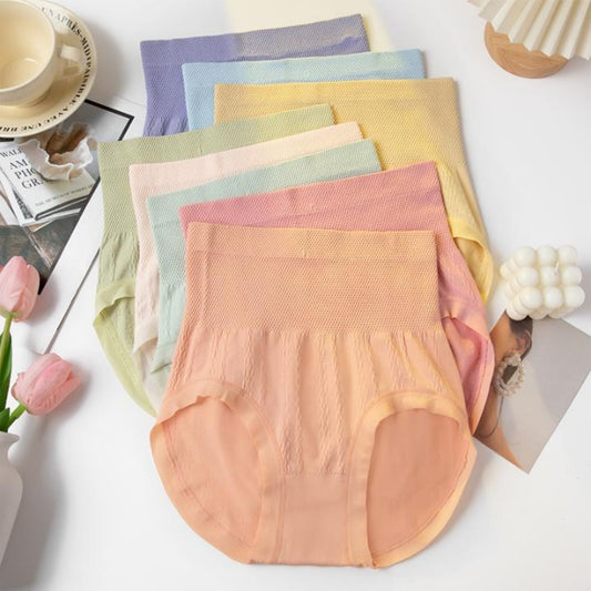 🔥【Kupte 4 a získejte 4 zdarma】Dámské kalhotky s vysokým pasem pro regulaci bříška