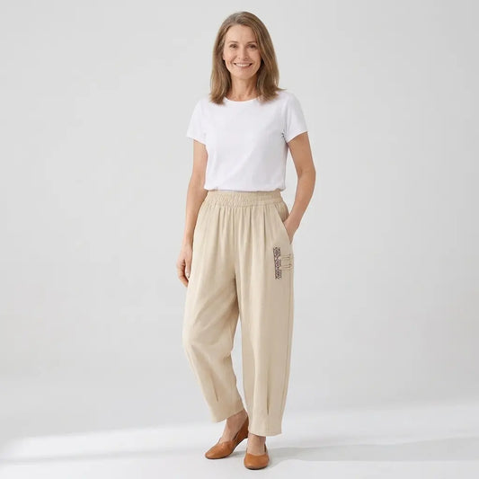 🔥【M–4XL】👖Lehké a prodyšné letní kalhoty z bavlny – moderní ležérní kalhoty po kotníky