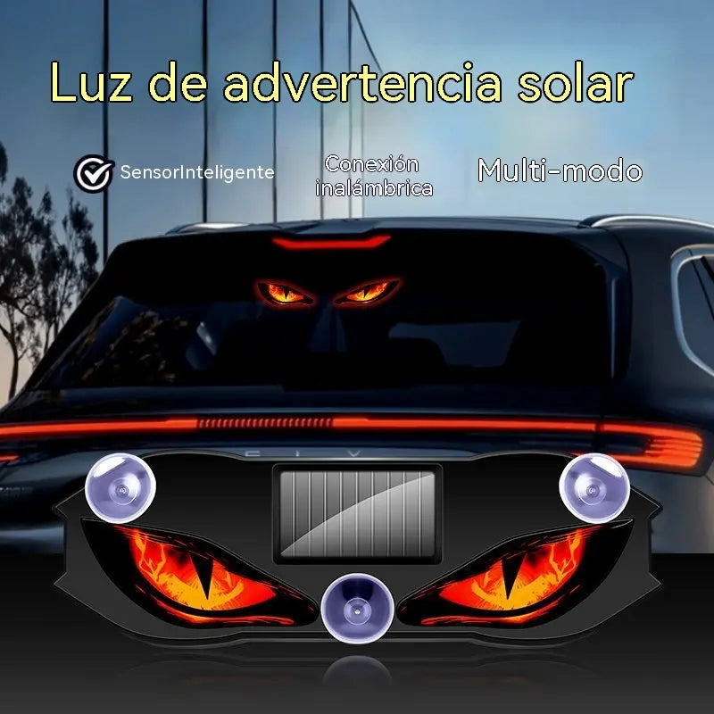 🚗👀 Luz de advertencia LED solar para coche | Capta toda la atención y mejora la seguridad al volante: inalámbrica, con detección automática y aplicación universal ✨