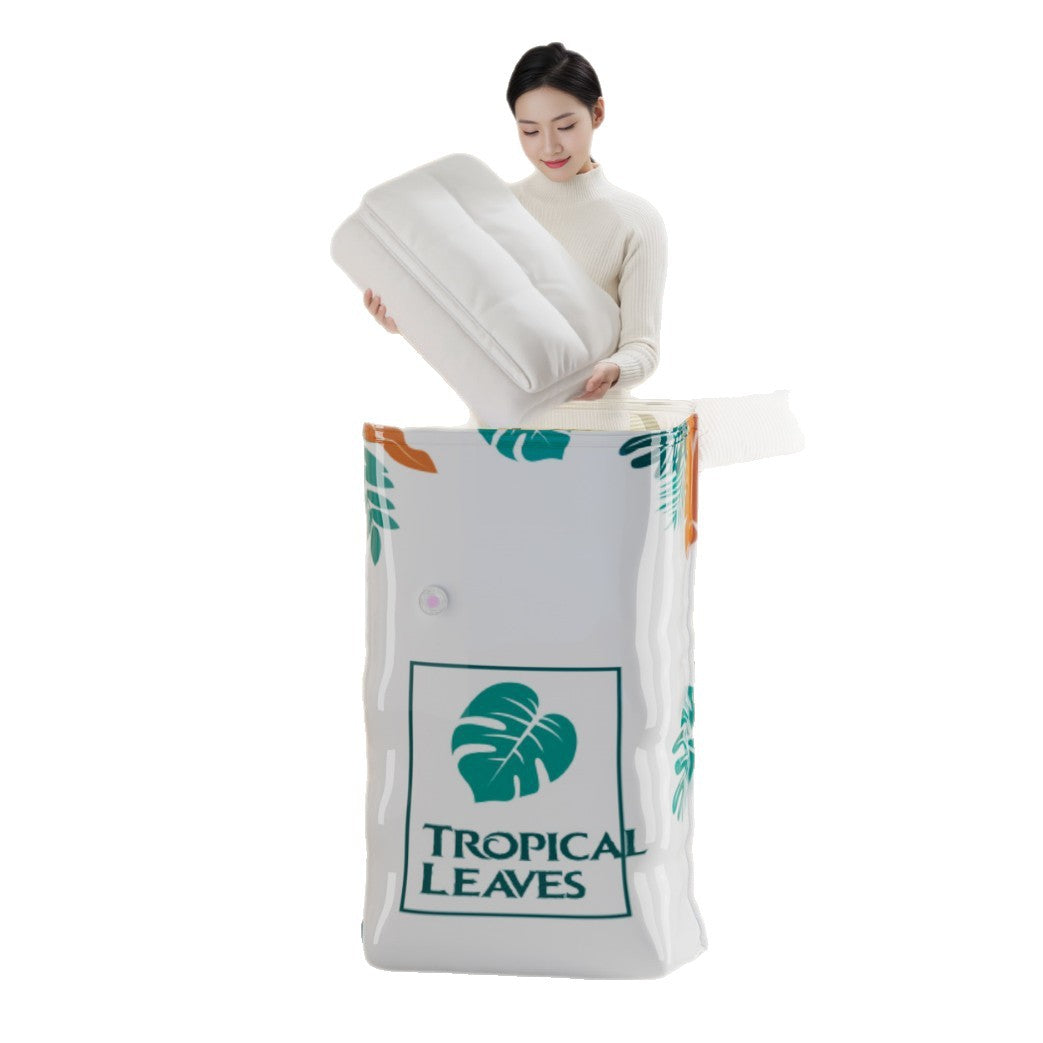 🧳【Juego de 5 piezas】💨 Bolsa de almacenamiento al vacío grande y compresible: no requiere bomba, es a prueba de fugas e ideal para ahorrar espacio en maletas y en casa ✈️