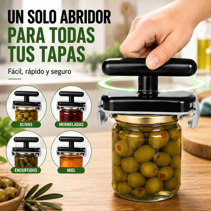 ☀️🔥¡Compre 1 y llévese 1 GRATIS! (2 piezas) 🔧✨ Abridor universal ajustable: abre frascos, botellas y latas en 3 segundos sin esfuerzo. Antideslizante, apto para manos débiles o personas mayores. 💪