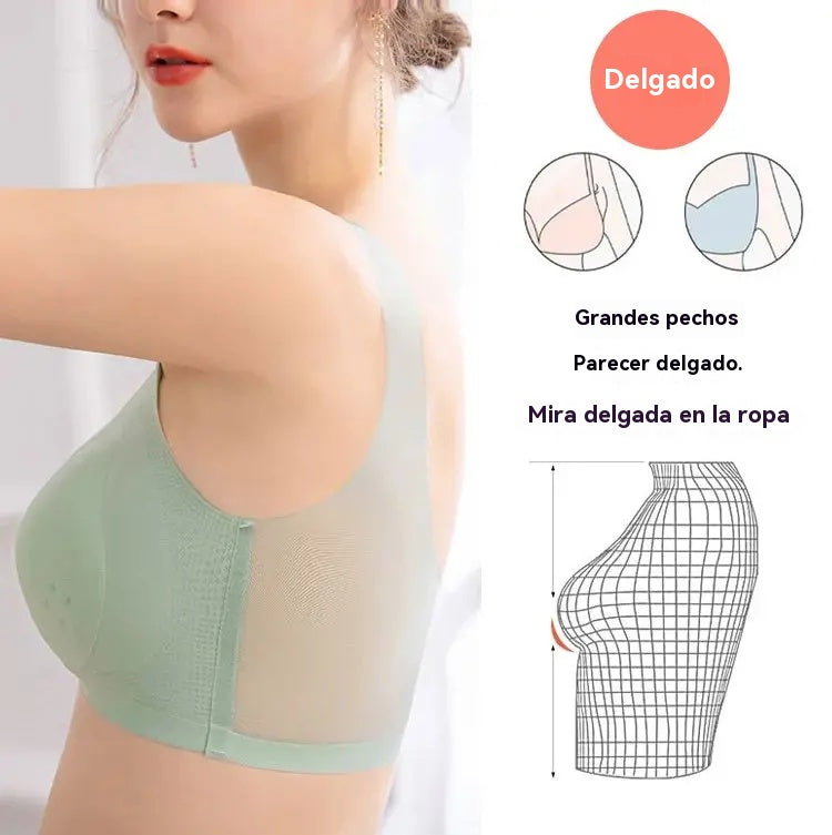 【Oferta por tiempo limitado】🌸【40-120 kg】2026, sujetador push-up de seda helada sin costuras