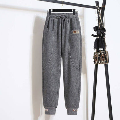 🔥✅【50-100 kg】 Tiszta pamut csíkos nadrág rugalmas derékkel, nem elmosódó és csiszoláshozálló-4182661