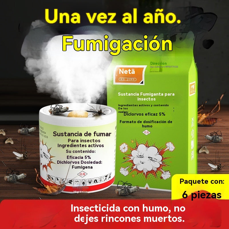 🚫🦟🪳【12 piezas】Potente niebla insecticida que no deja ningún rincón sin tocar！💨